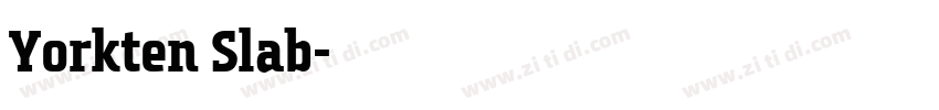 Yorkten Slab字体转换